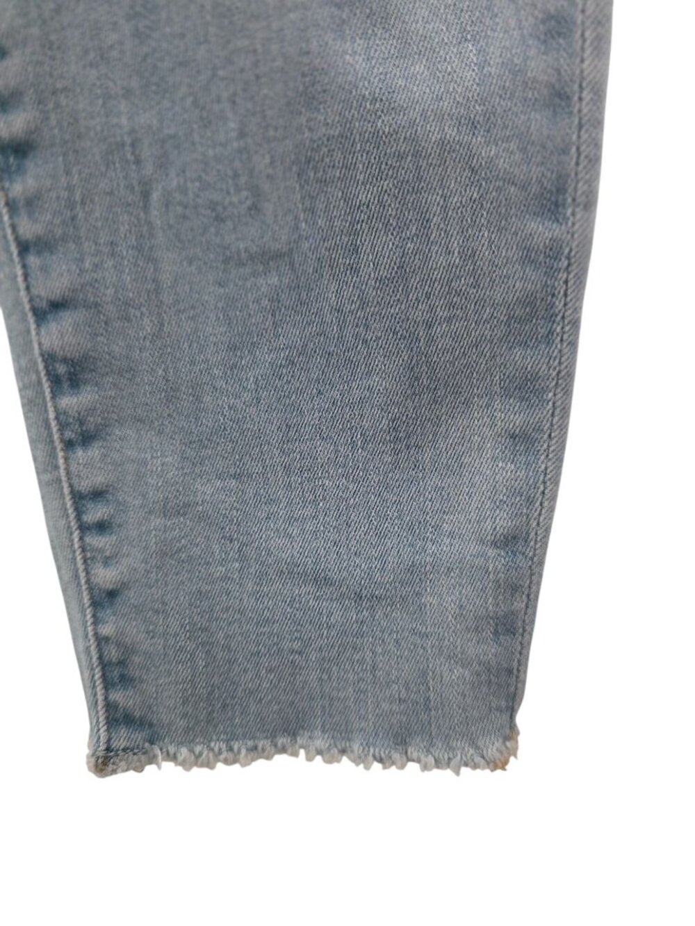 FRAME Le Skinny De Jeanne Light Wash Frayed Hem Ankle Denim Jeans Women's Sz 27 - Picture 3 of 8
